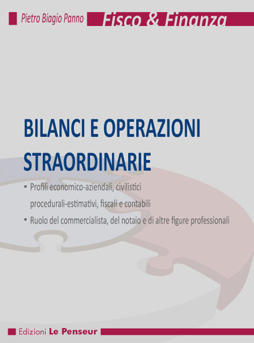 Bilanci e operazioni straordinarie
