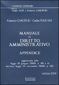 Manuale di diritto amministrativo. Appendice