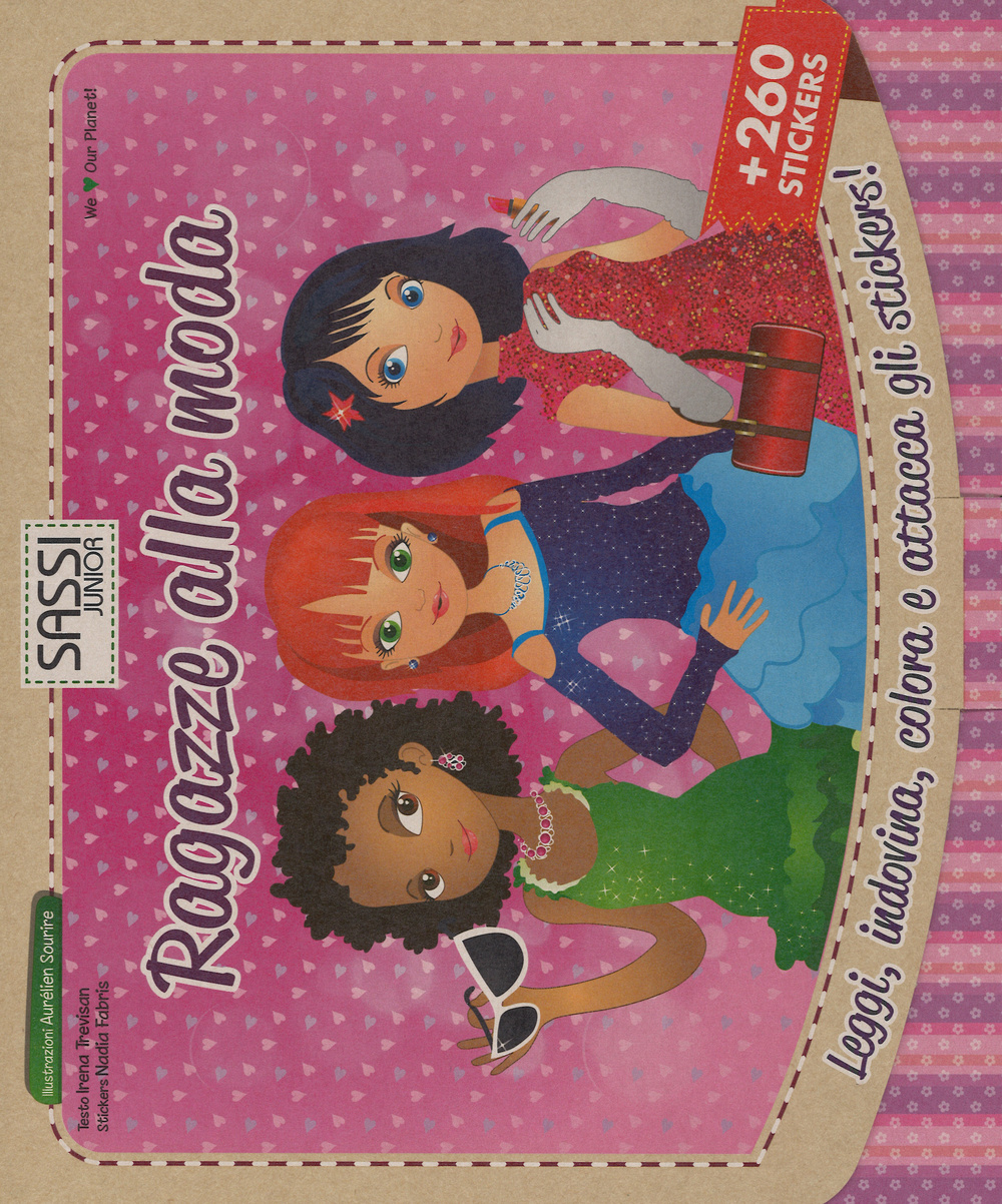 Ragazze alla moda. Con adesivi