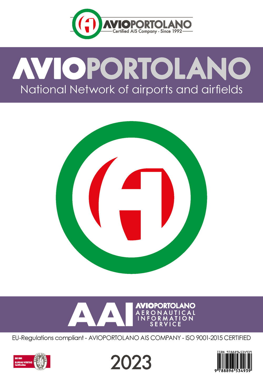 Avioportolano Italy 2023. National Network of airports and airfields