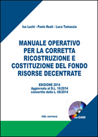 Manuale operativo per la ricostruzione e per la corretta costituzione del fondo risorse decentrate