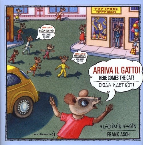 Arriva il gatto! Con poster. Ediz. italiana, russa e inglese