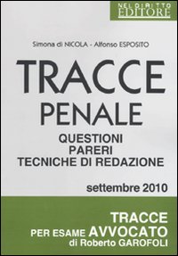 Tracce penale. Questioni, pareri, tecniche di redazione