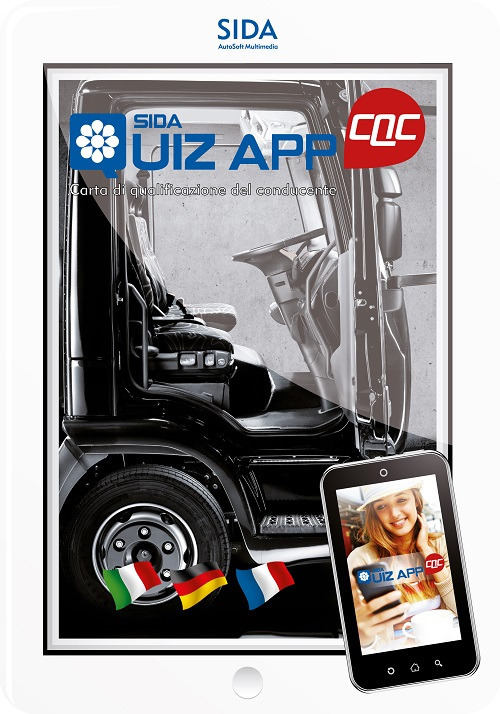 Quiz App CQC. Carta di qualificazione del conducente. Ediz. italiana, tedesca e francese