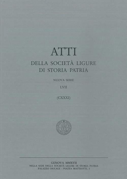 Atti della Società Ligure di Storia Patria. N.S.. Vol. 131