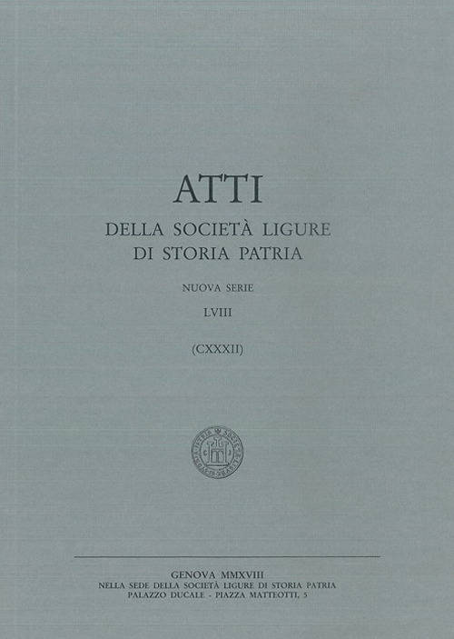 Atti della Società Ligure di Storia Patria. N.S.. Vol. 132