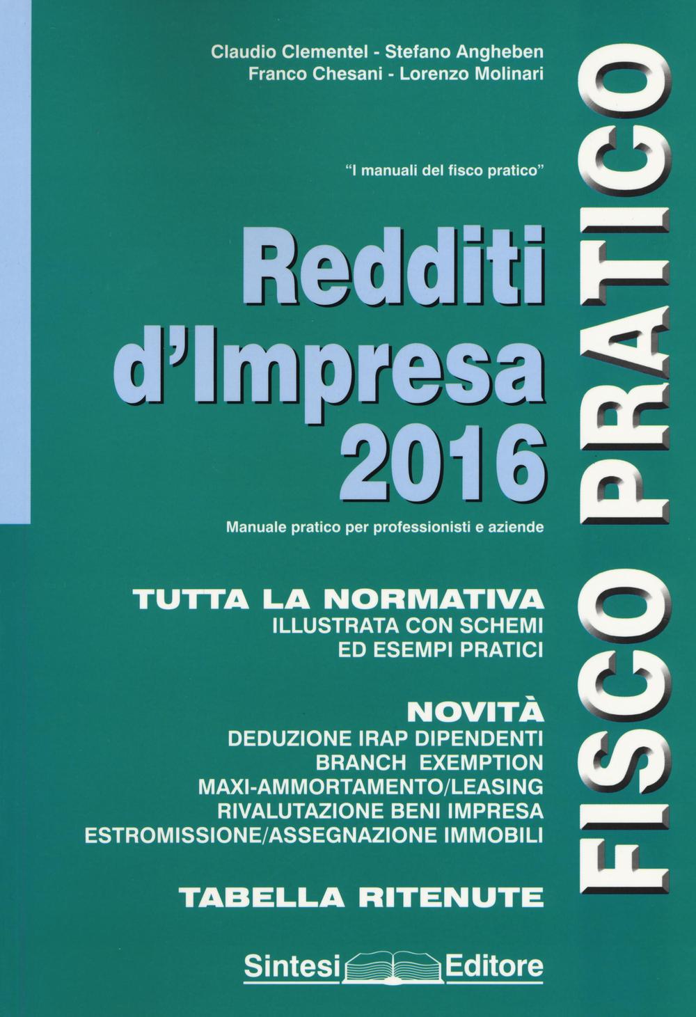 Redditi d'impresa 2016