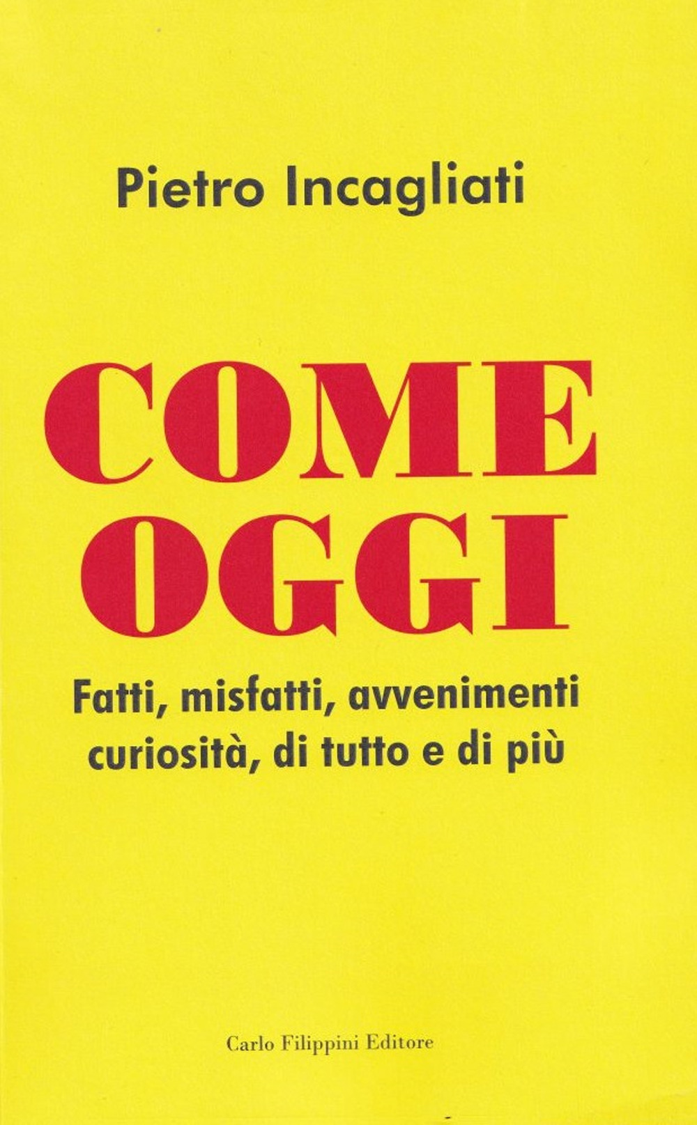 Come oggi. Fatti, misfatti, avvenimenti curiosità, di tutto e di più