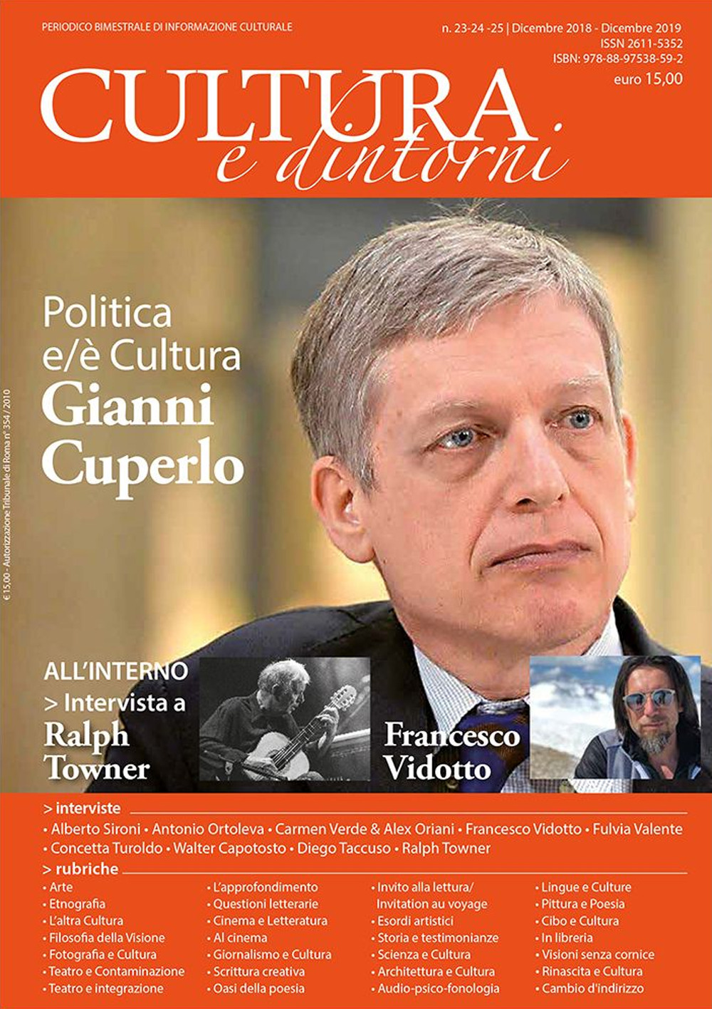 Cultura e dintorni. Periodico bimestrale di informazione culturale. Vol. 23-24-25
