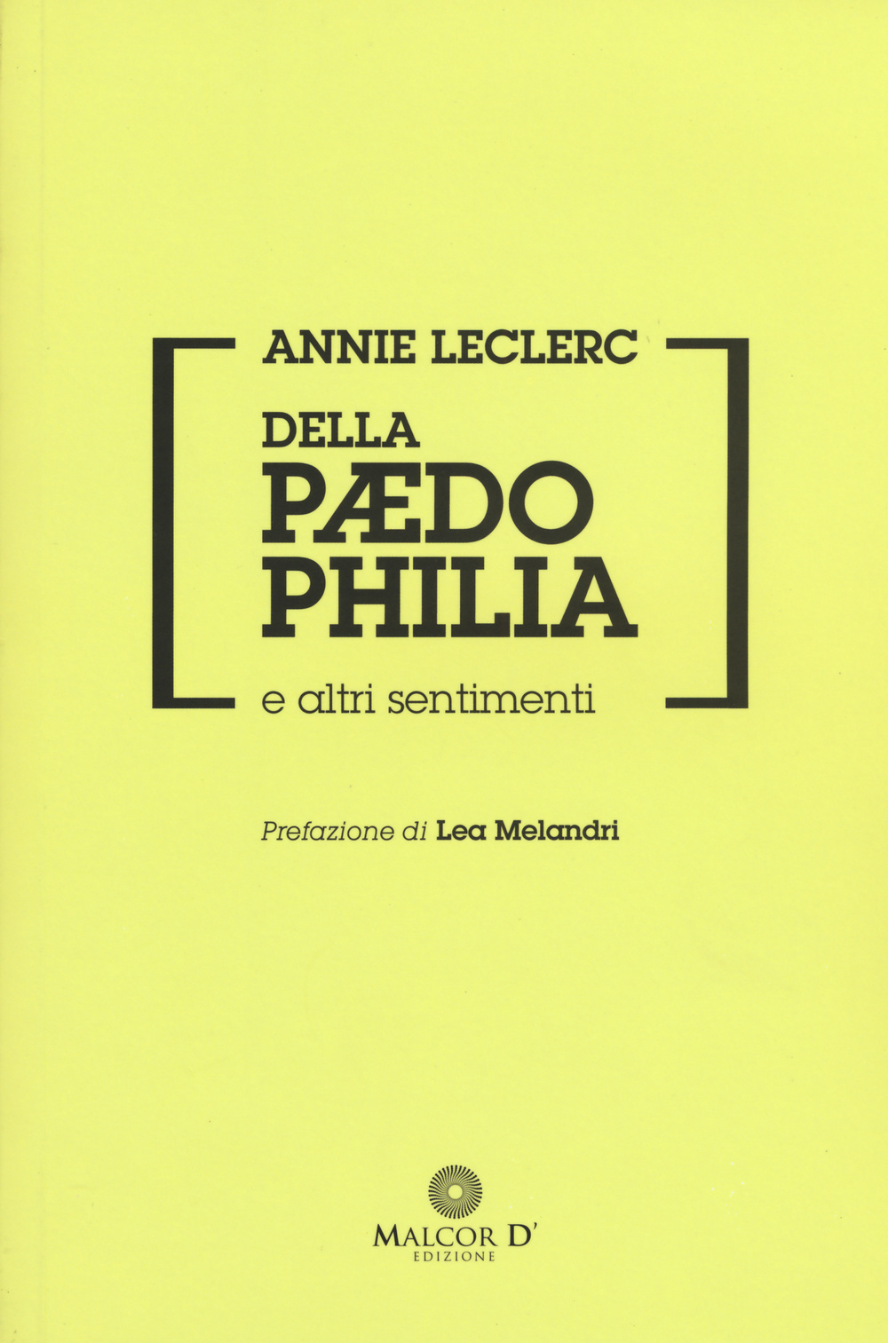 Della paedophilia e altri sentimenti