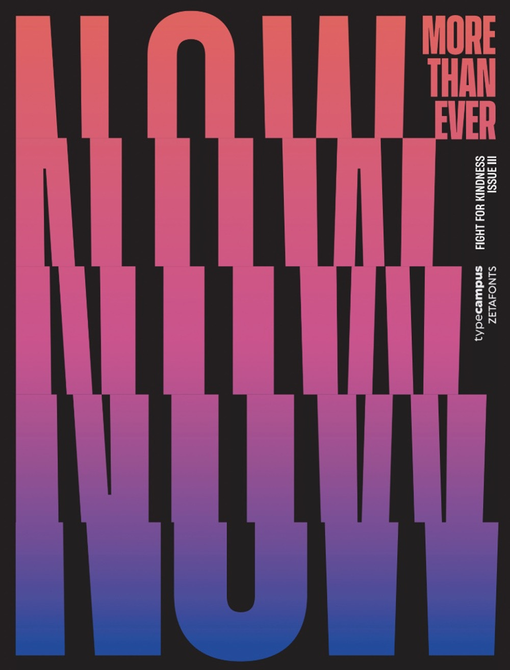 Fight for kindness. Typographic posters on kindness from around the world. Vol. 3