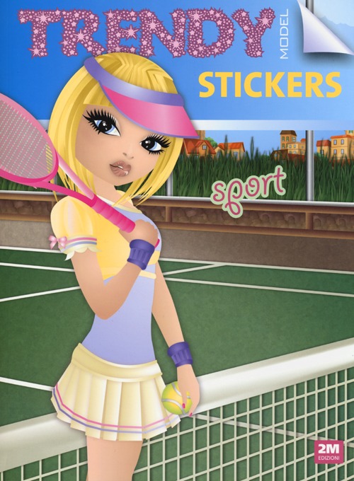 Trendy model stickers sport. Con adesivi