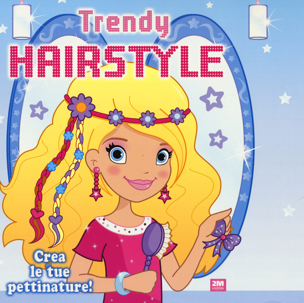 Trendy hairstyle. Blu