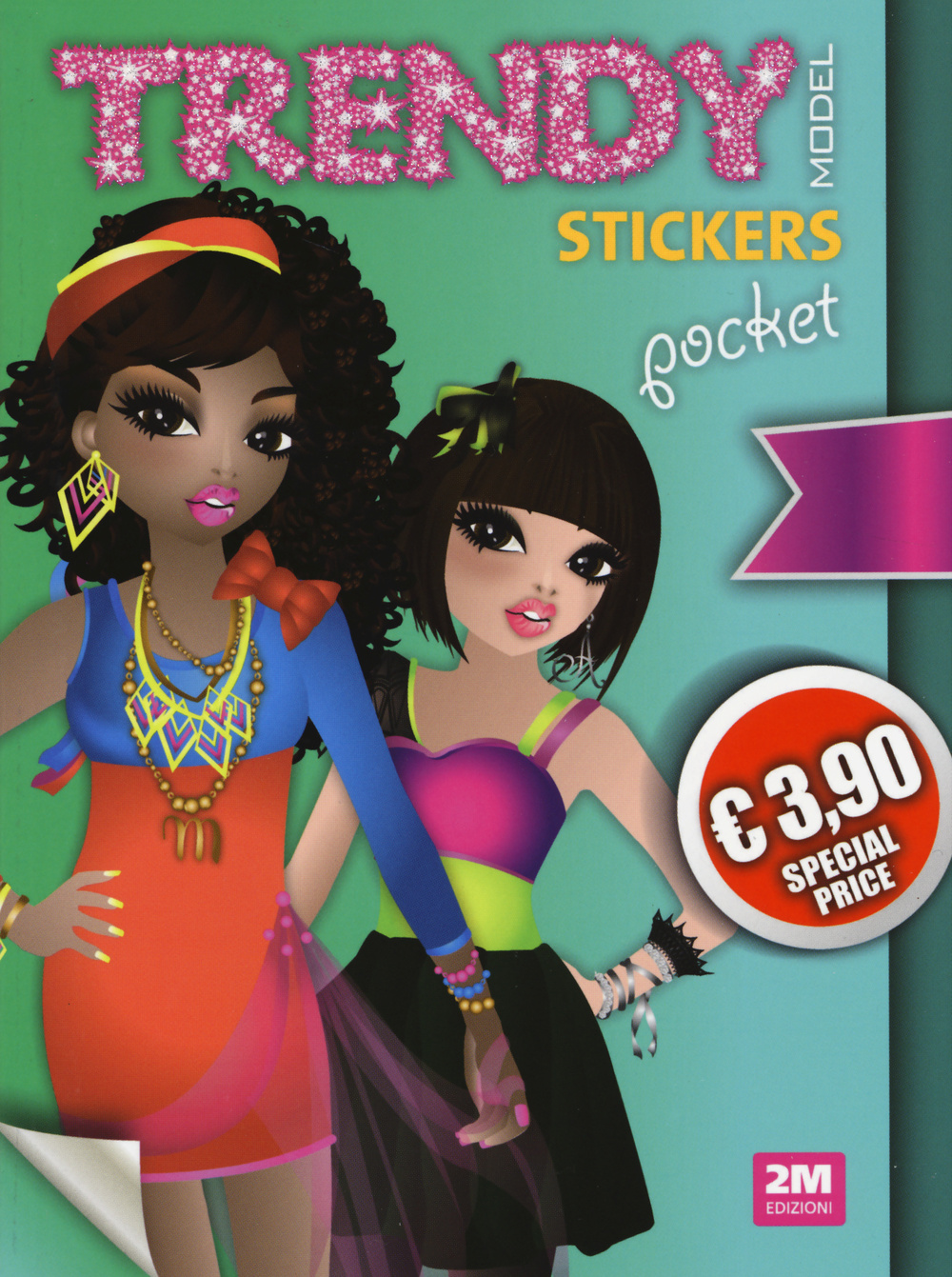 Trendy model pocket stickers. Azzurro. Vol. 7