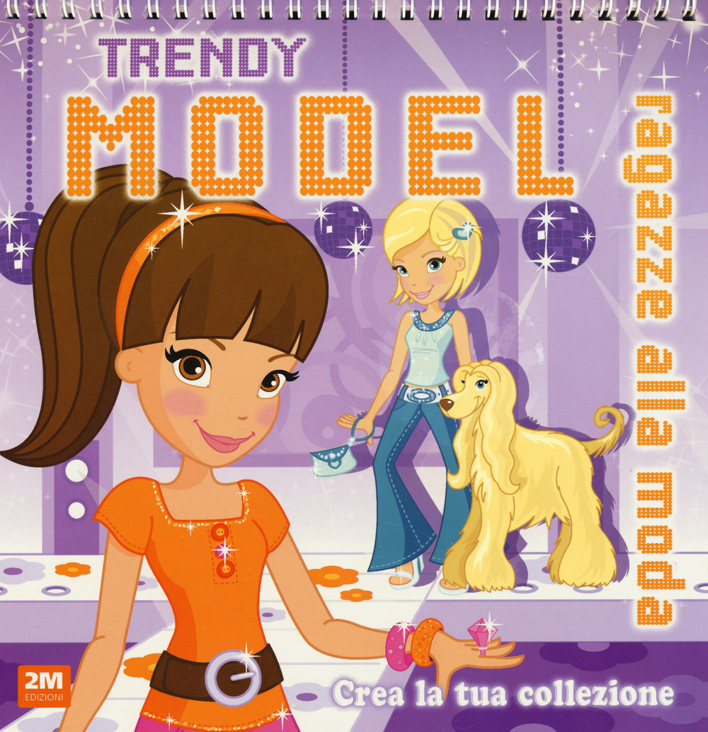 Trendy model viola. Ragazze alla moda. Crea la tua collezione