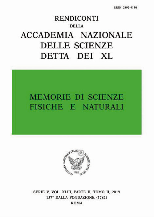 Memorie di scienze fisiche e naturali. Serie V. Rendiconti della Accademia Nazionale delle Scienze detta dei XL. Vol. 43/2