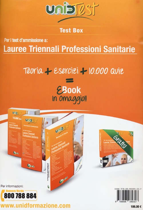 Test Box lauree triennali professioni sanitarie. Teoria-Esercizi-10.000 quiz