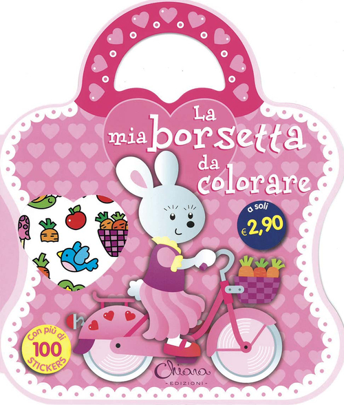 La mia borsetta da colorare. Con adesivi