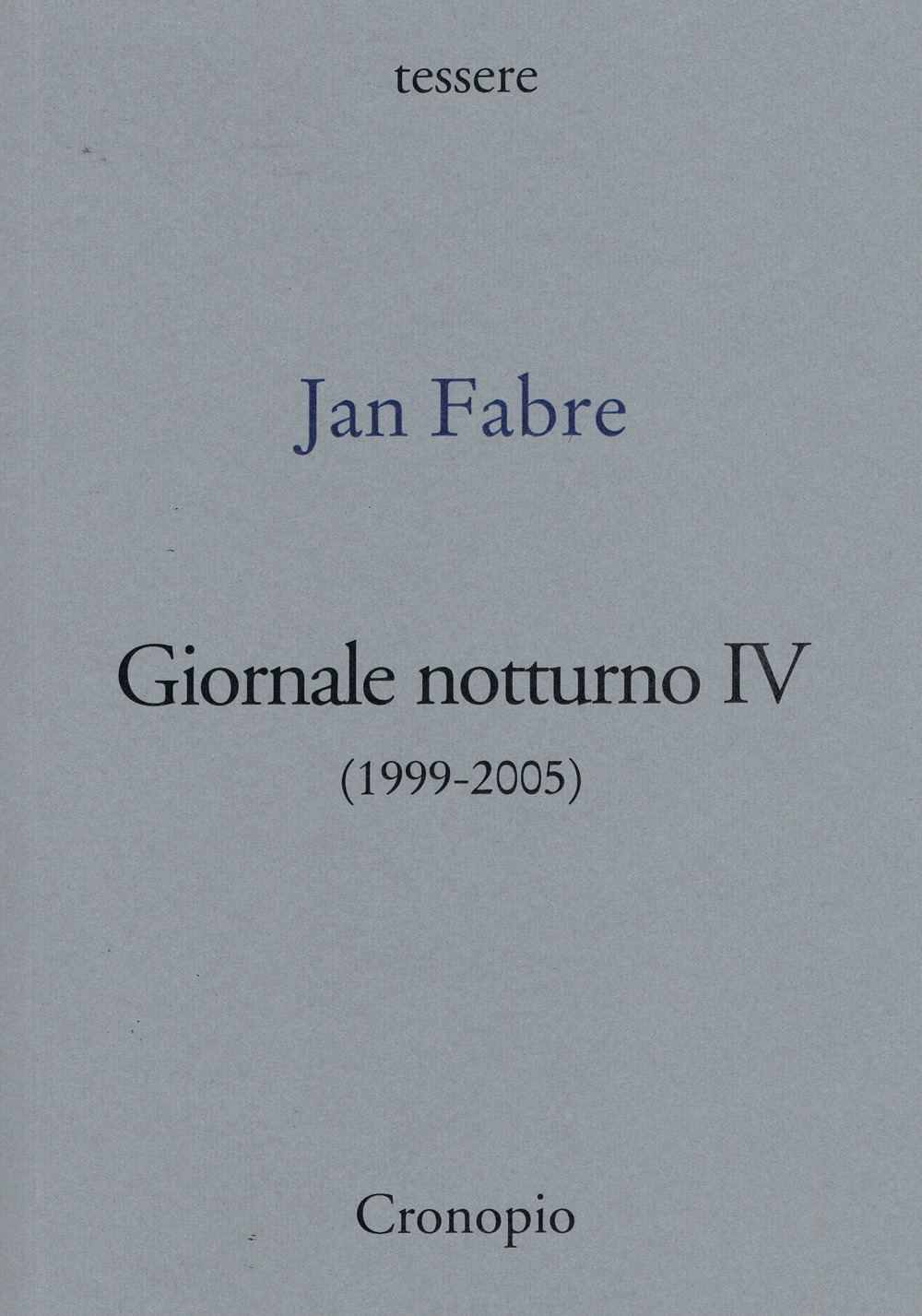 Giornale notturno (1999-2005). Vol. 4