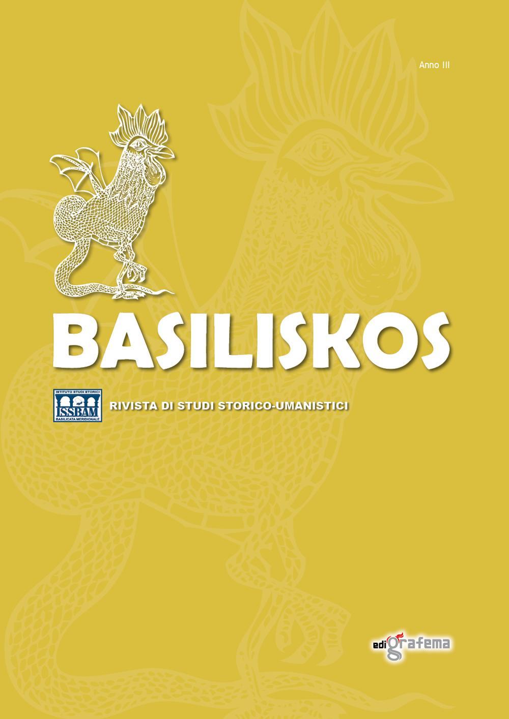 Basiliskos. Rivista di studi storico-umanistici. Vol. 3