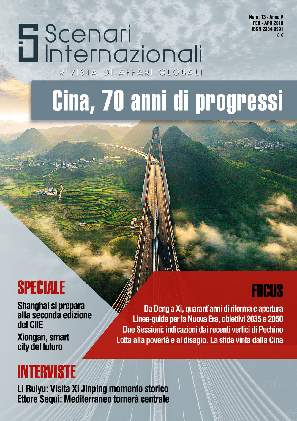 Scenari internazionali. Rivista di affari globali. Vol. 13: Cina, 70 anni di progressi