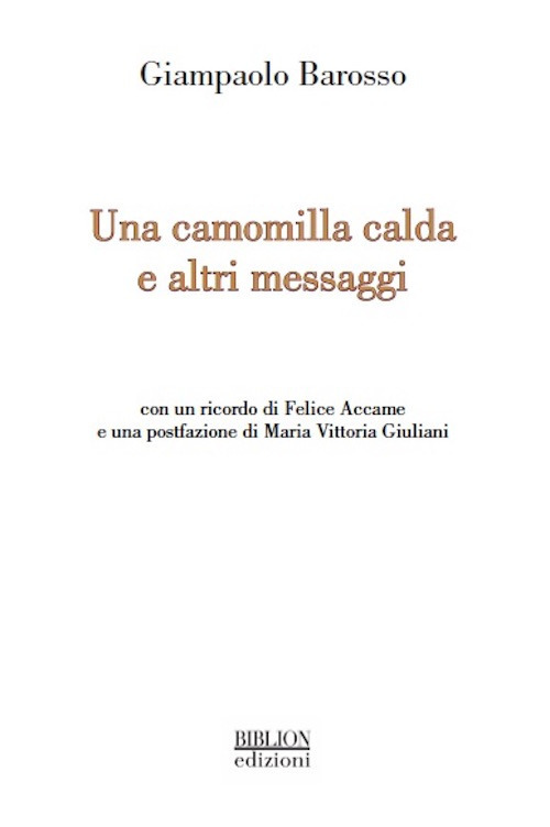 Una camomilla calda e altri messaggi