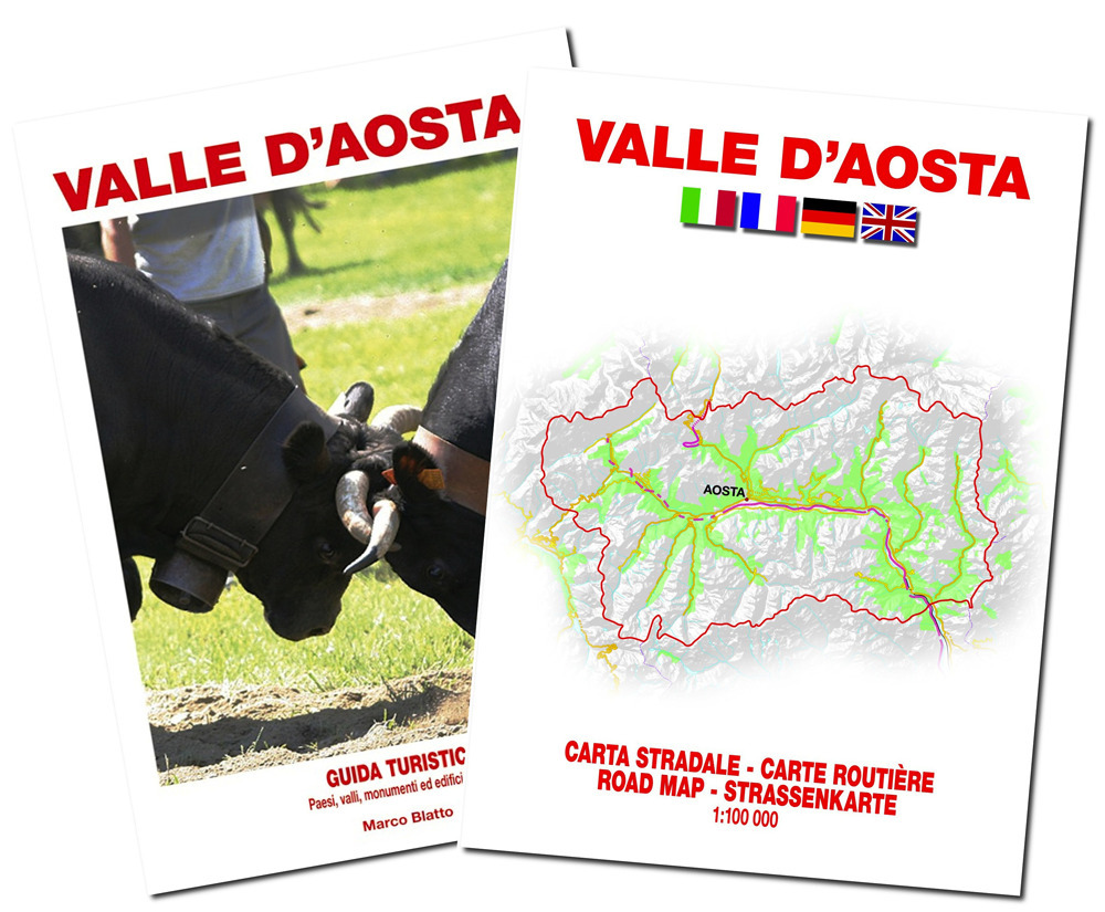 Valle d'Aosta. Guida turistica e pianta della città