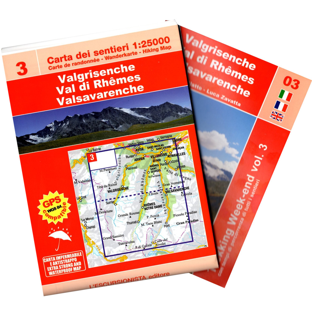 Valgrisenche-Val di Rhemes-Valsavarenche. Scala 1:25.000