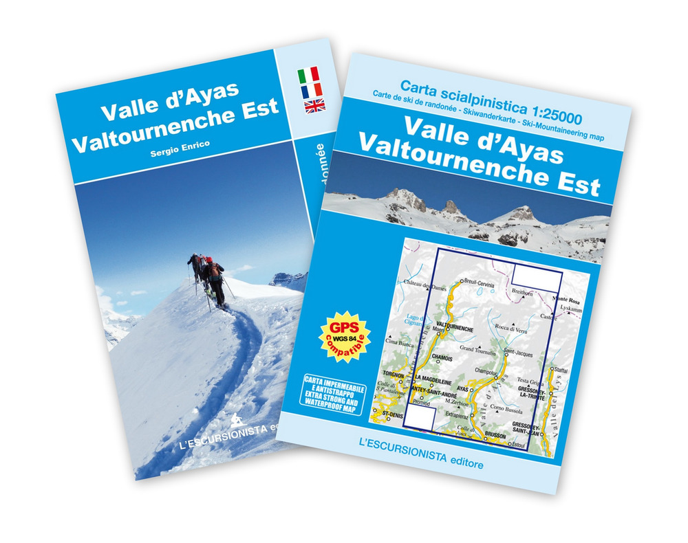 Valle D'ayas. Valtournenche Est. Ediz. italiana, inglese e francese