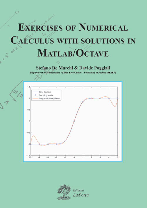 Exercises of numerical calculus with solutions in MATLAB/OCTAVE