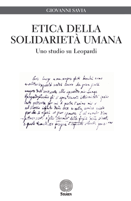Etica della solidarietà umana. Uno studio su Leopardi
