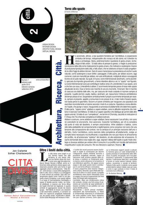 Arcduecittà. Architettura, ricerca, città. Ediz. italiana e inglese. Vol. 1