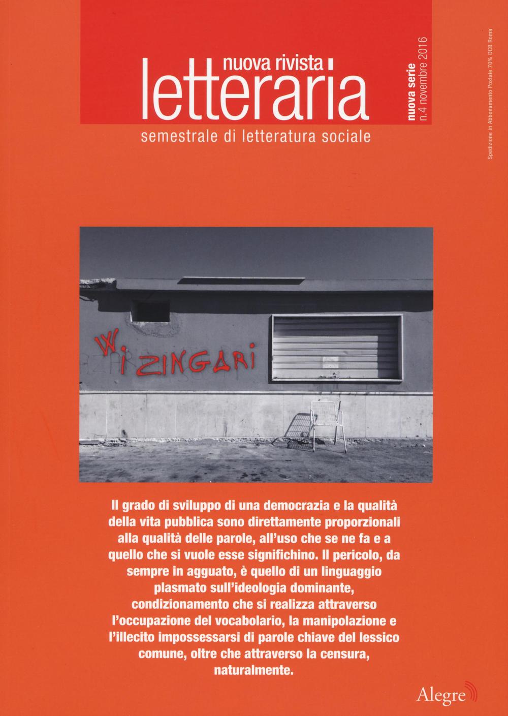 Nuova rivista letteraria. Vol. 4