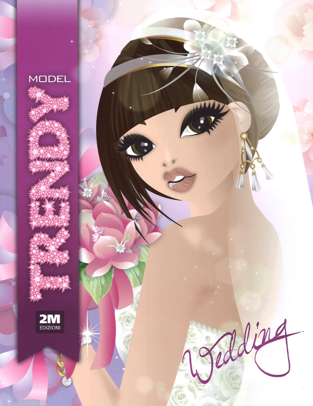 Trendy model. Wedding. Con adesivi