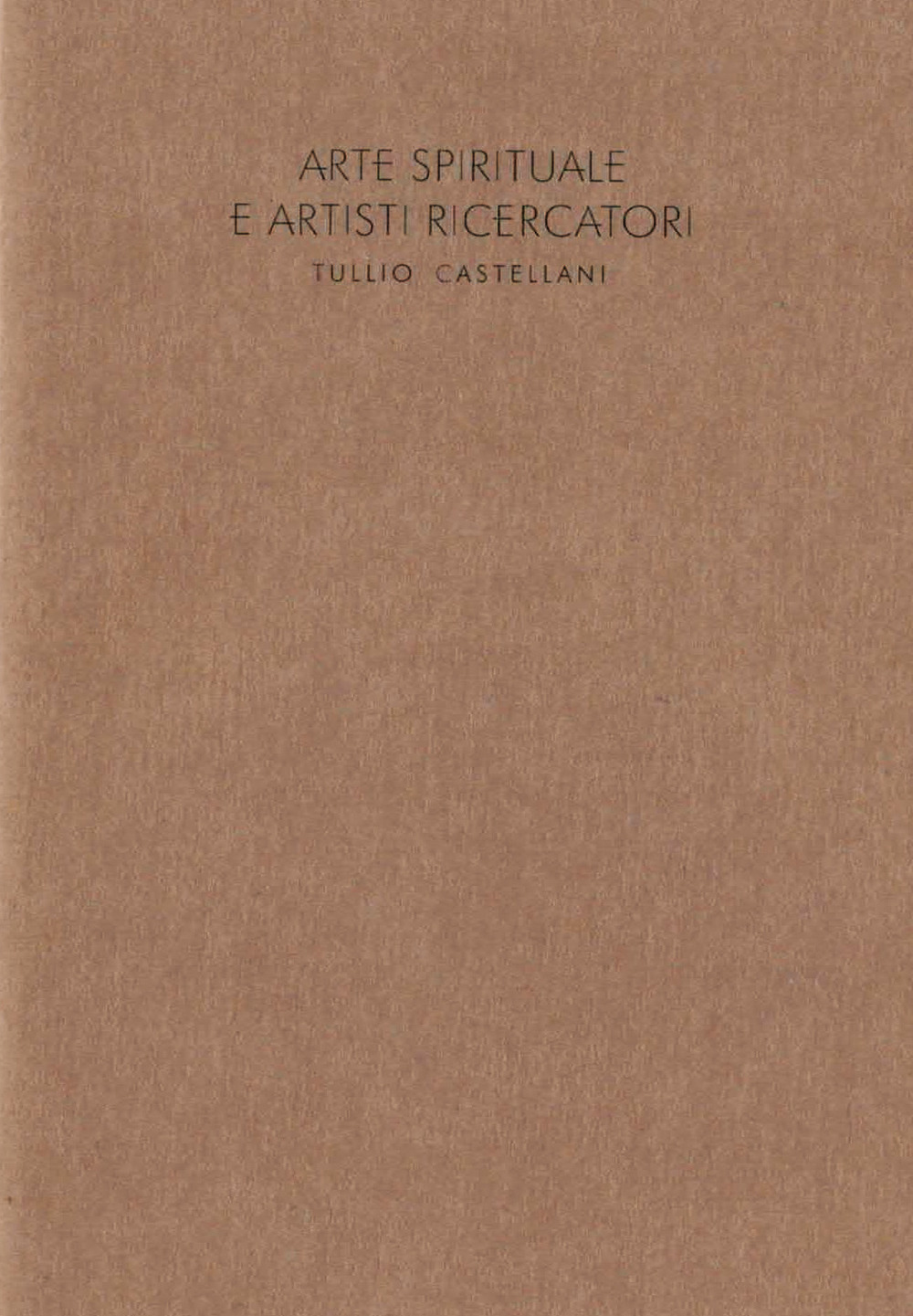 Arte spirituale e artisti ricercatori