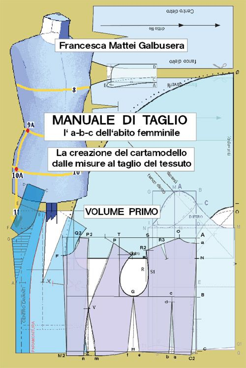 «Manuale di taglio (l'a-b-c dell'abito femminile). La creazione del cartamodello dalle misure al taglio del tessuto». Vol. 1