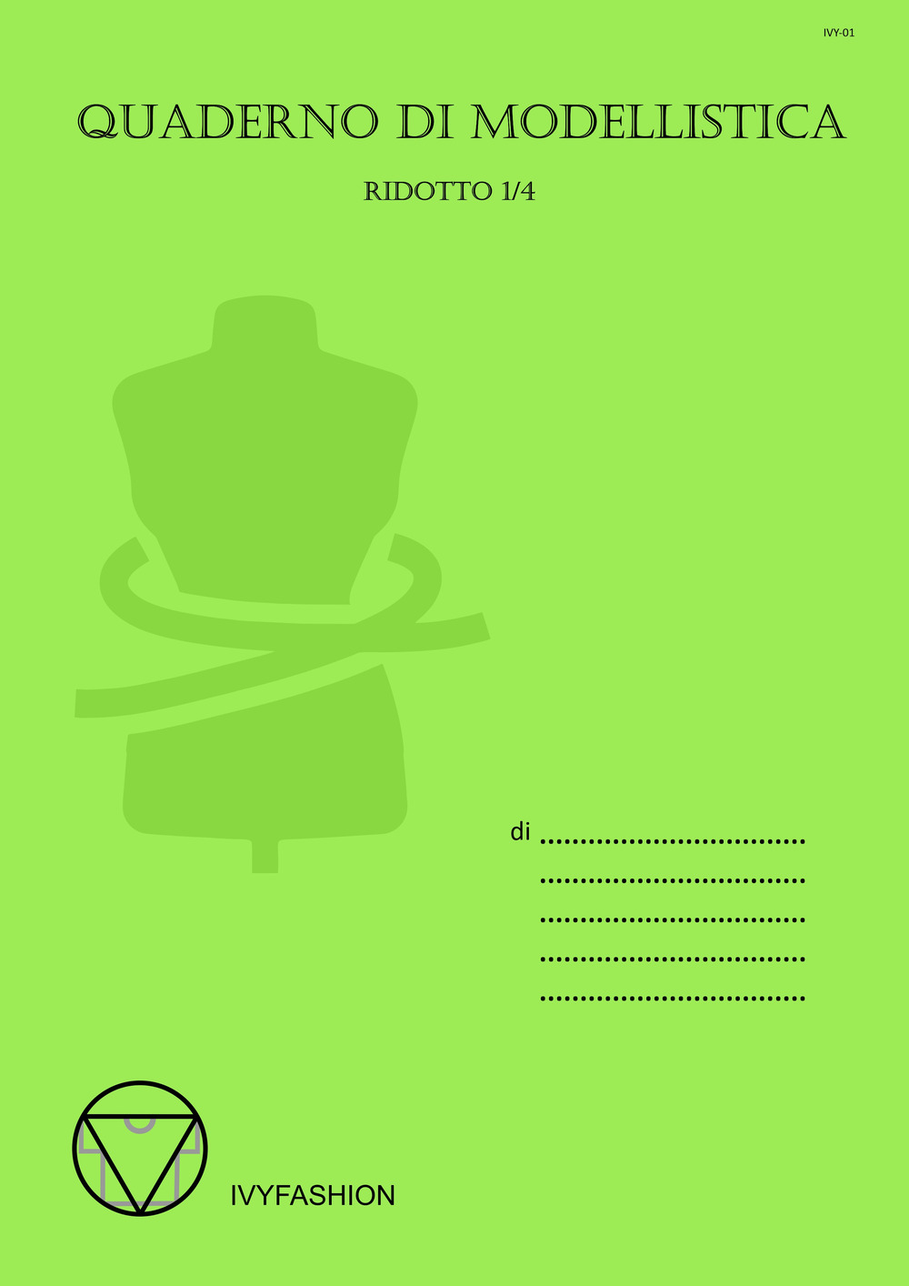 Quaderno di modellistica. Ridotto 1/4