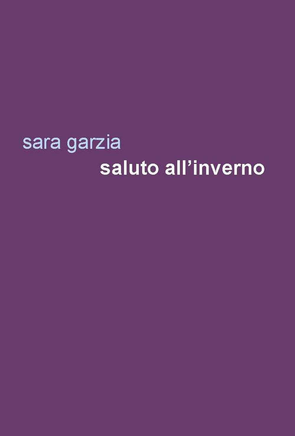 Saluto all'inverno