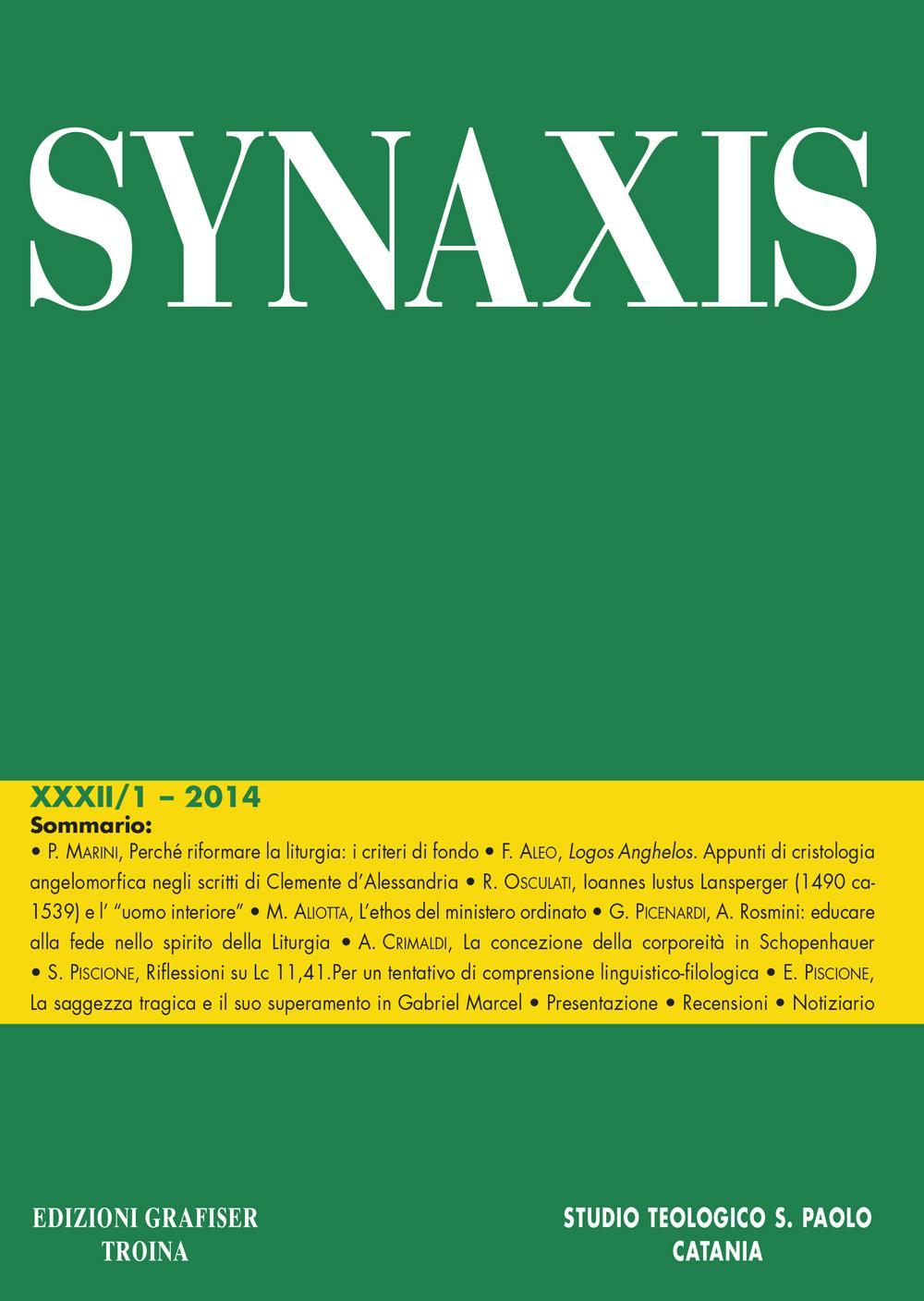 Synaxis. Vol. 32