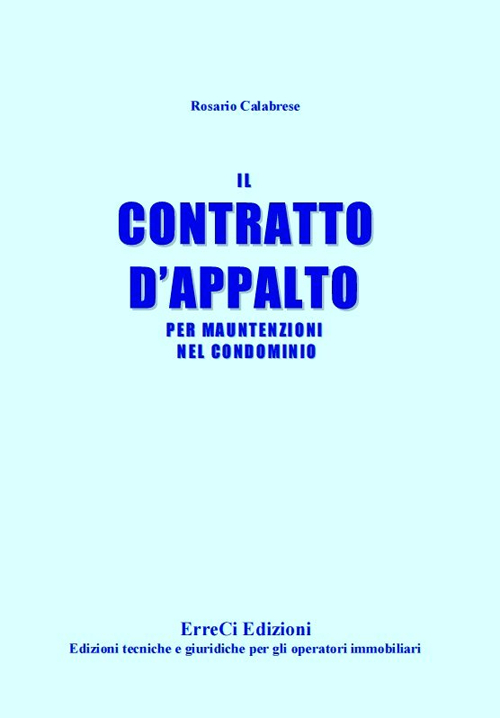Il contratto d'appalto per manutenzioni nel condominio