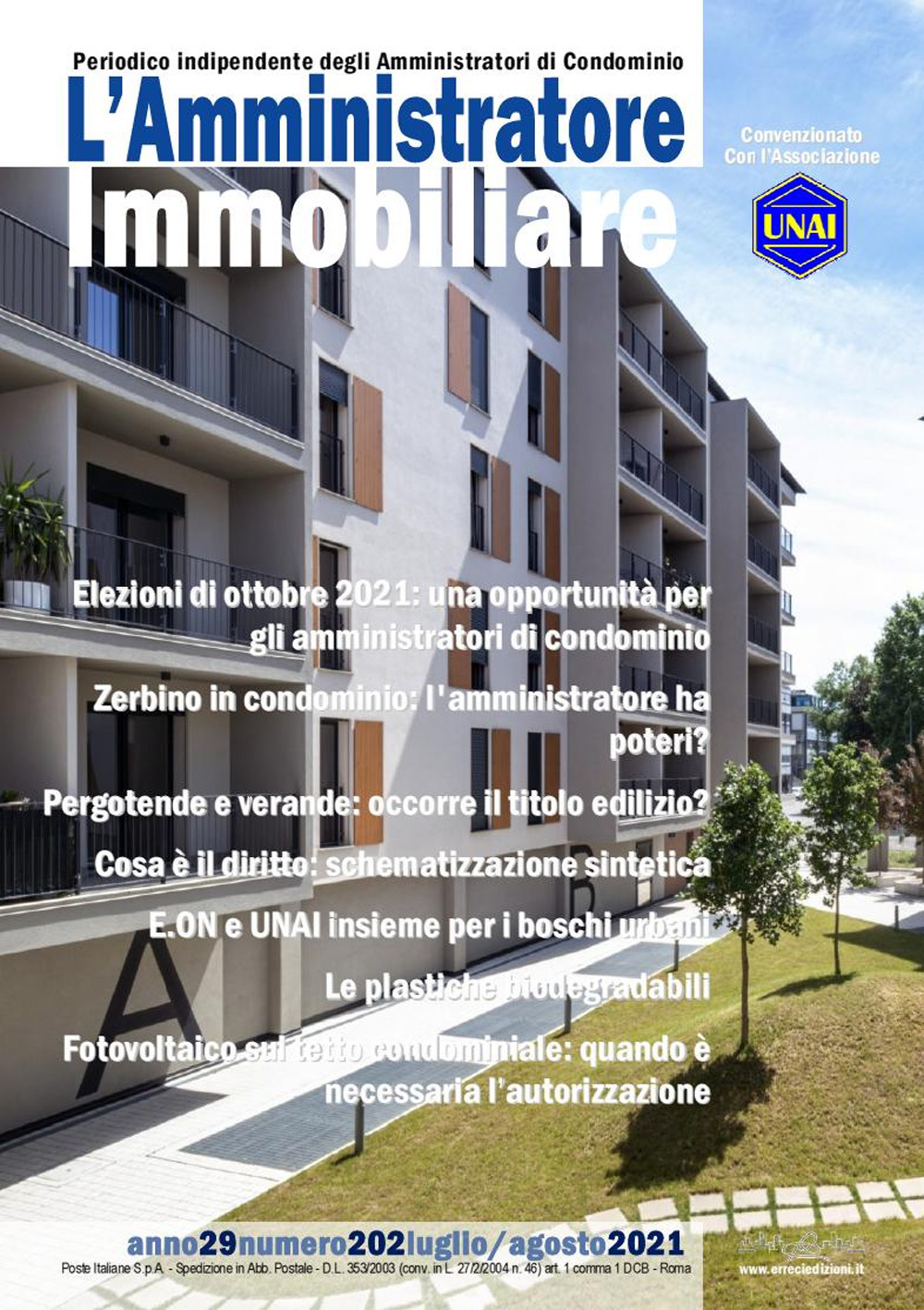 L'amministratore immobiliare. Periodico indipendente degli amministratori di condominio. Vol. 202