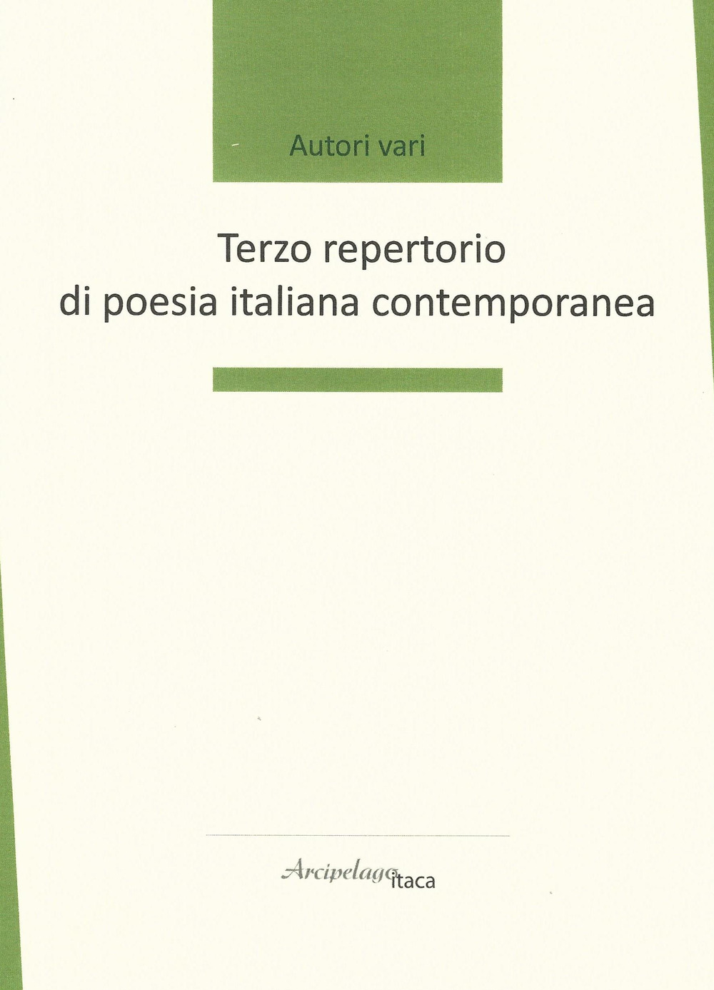 Terzo repertorio di poesia italiana contemporanea