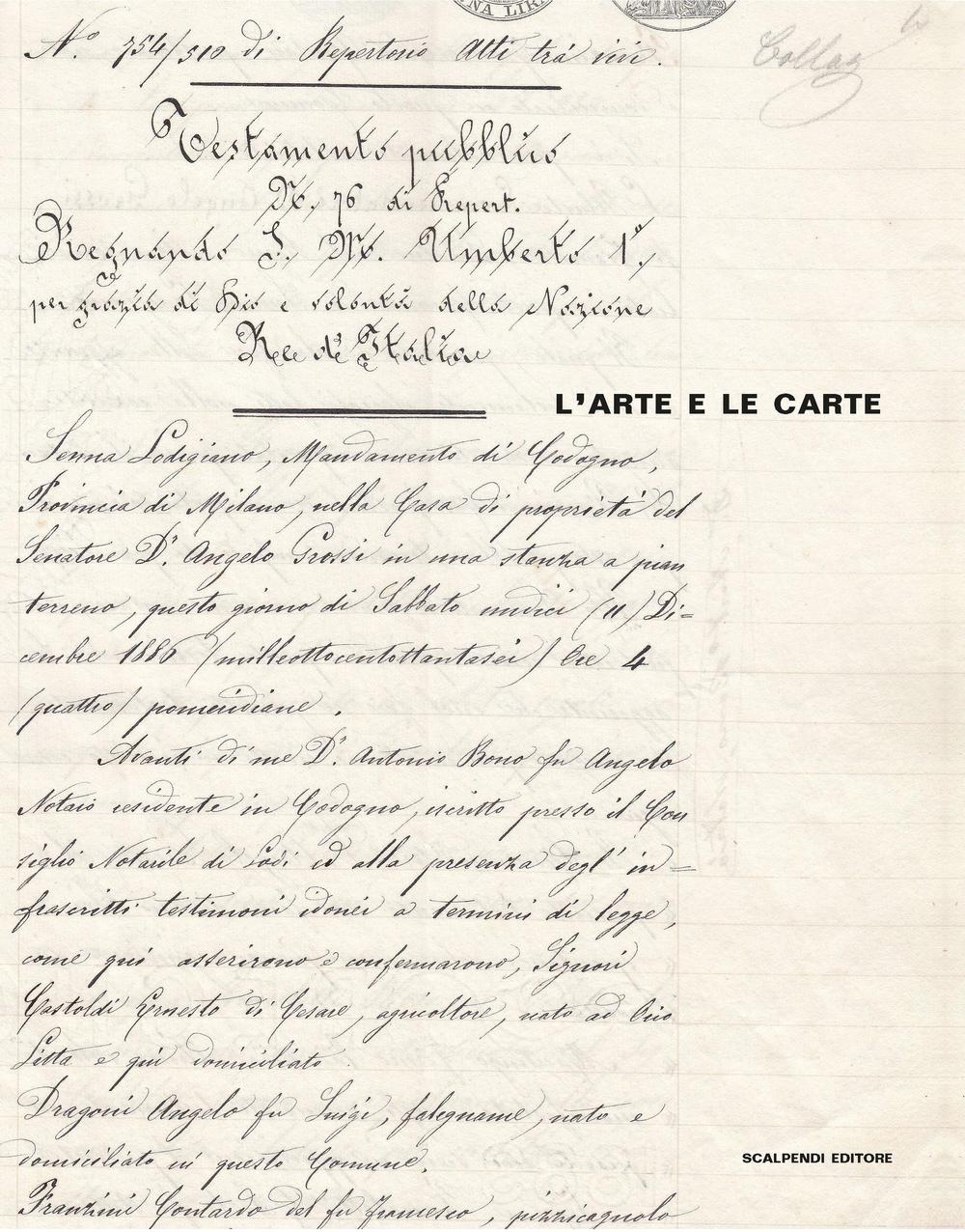 L'arte e le carte. Una pala d'altare, una Madonna vestita e l'archivio della Fondazione Senatore Grossi-Franzini di Senna Lodigiana