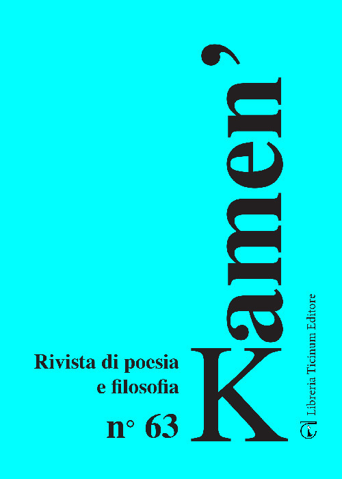 Kamen'. Rivista di poesia e filosofia. Vol. 63