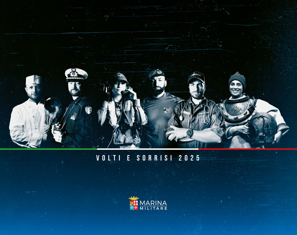Volti e sorrisi. Calendario da tavolo lpc Marina Militare 2025