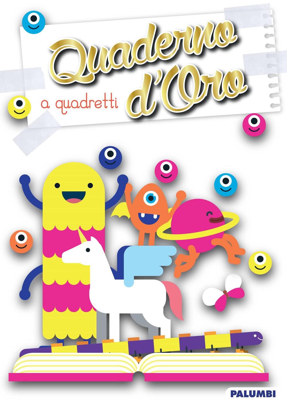 Quaderno d'oro quadretti mod.d