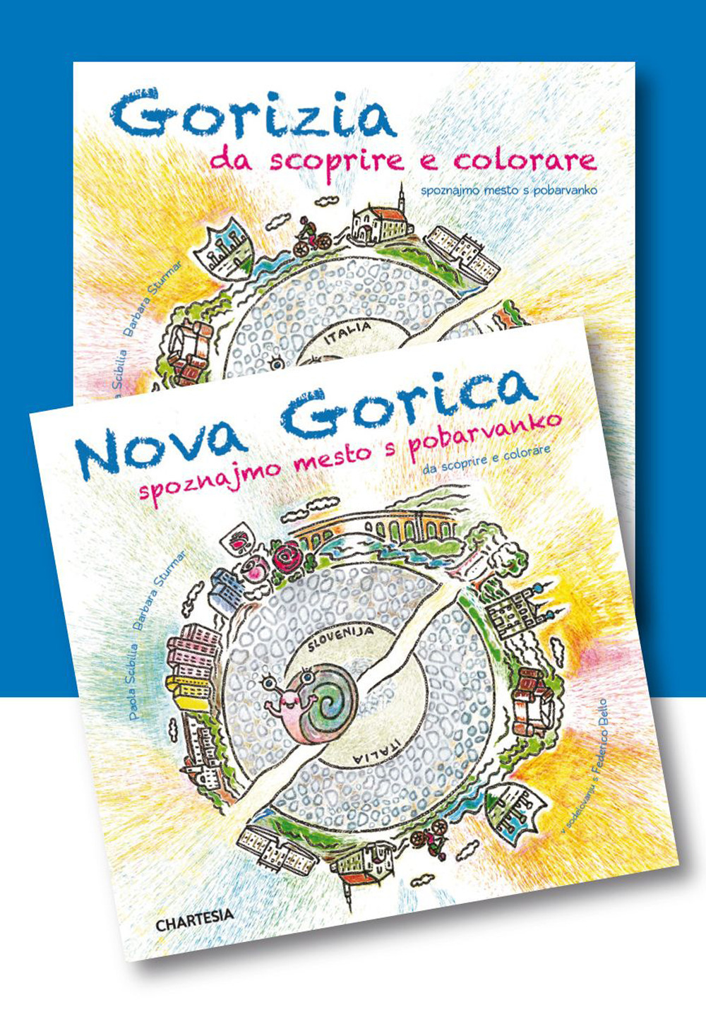 Gorizia e Nova Gorica da scoprire e colorare. In compagnia della lumachina GoGò