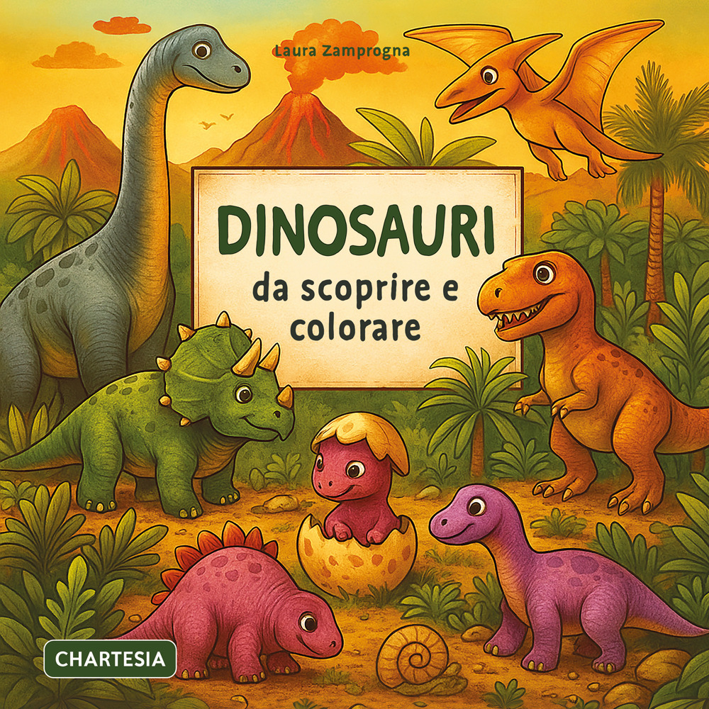 Dinosauri da scoprire e colorare