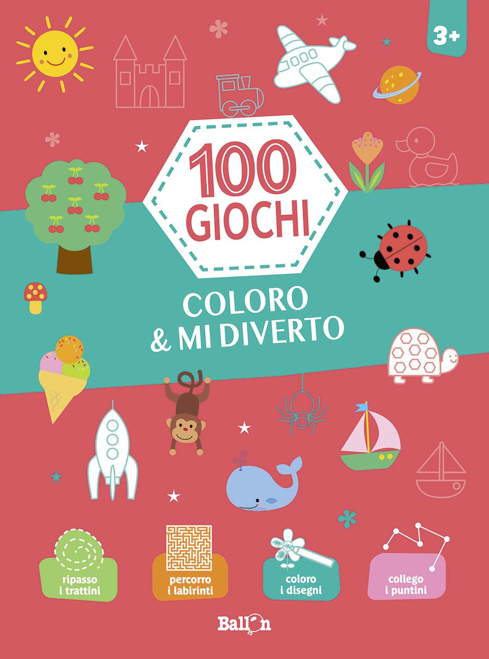 Coloro & mi diverto. Rosso. 100 giochi