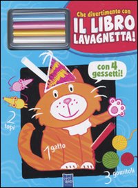 Il gatto Birba. Che divertimento con il libro lavagnetta